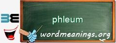 WordMeaning blackboard for phleum